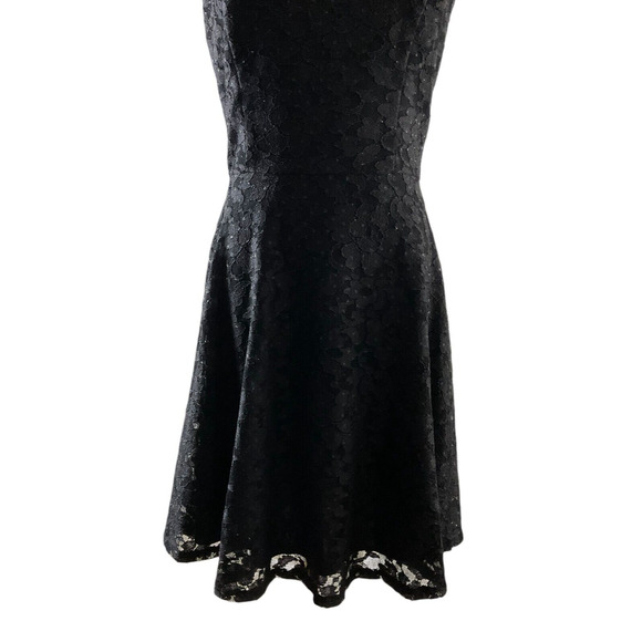 Speechless Women's 11 Black Lace Dress Open Back Fit and Flare Formal Party - Picture 11 of 13